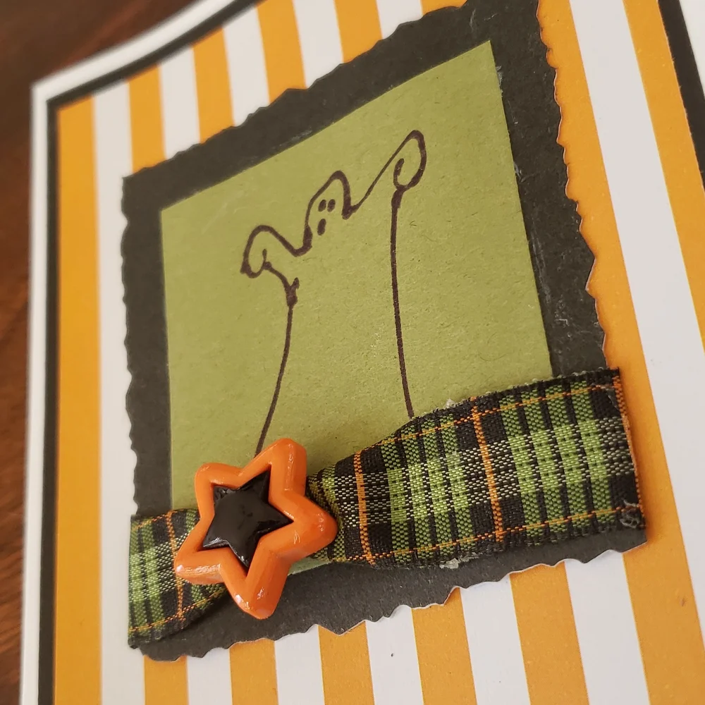 Halloween Note Cards Set of Four • Trick or Treat • Handmade